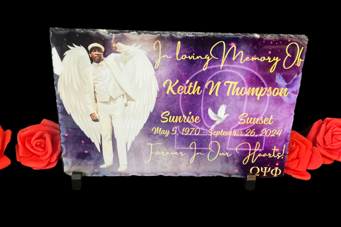 Our Angel Custom Designed Memorial Plaque