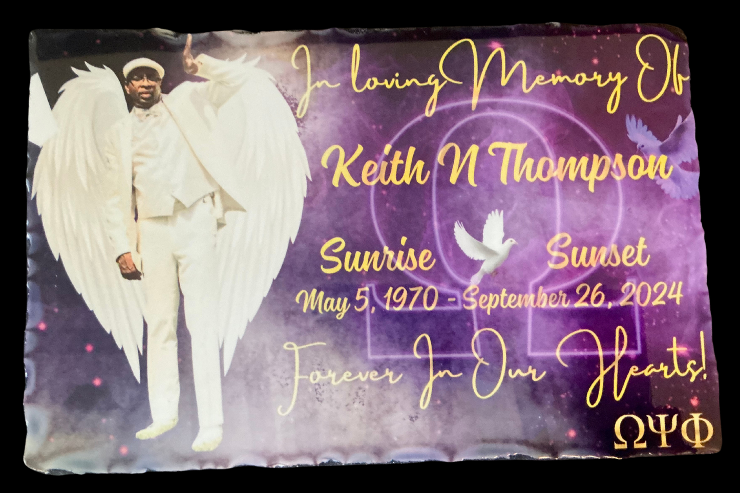 Our Angel Custom Designed Memorial Plaque