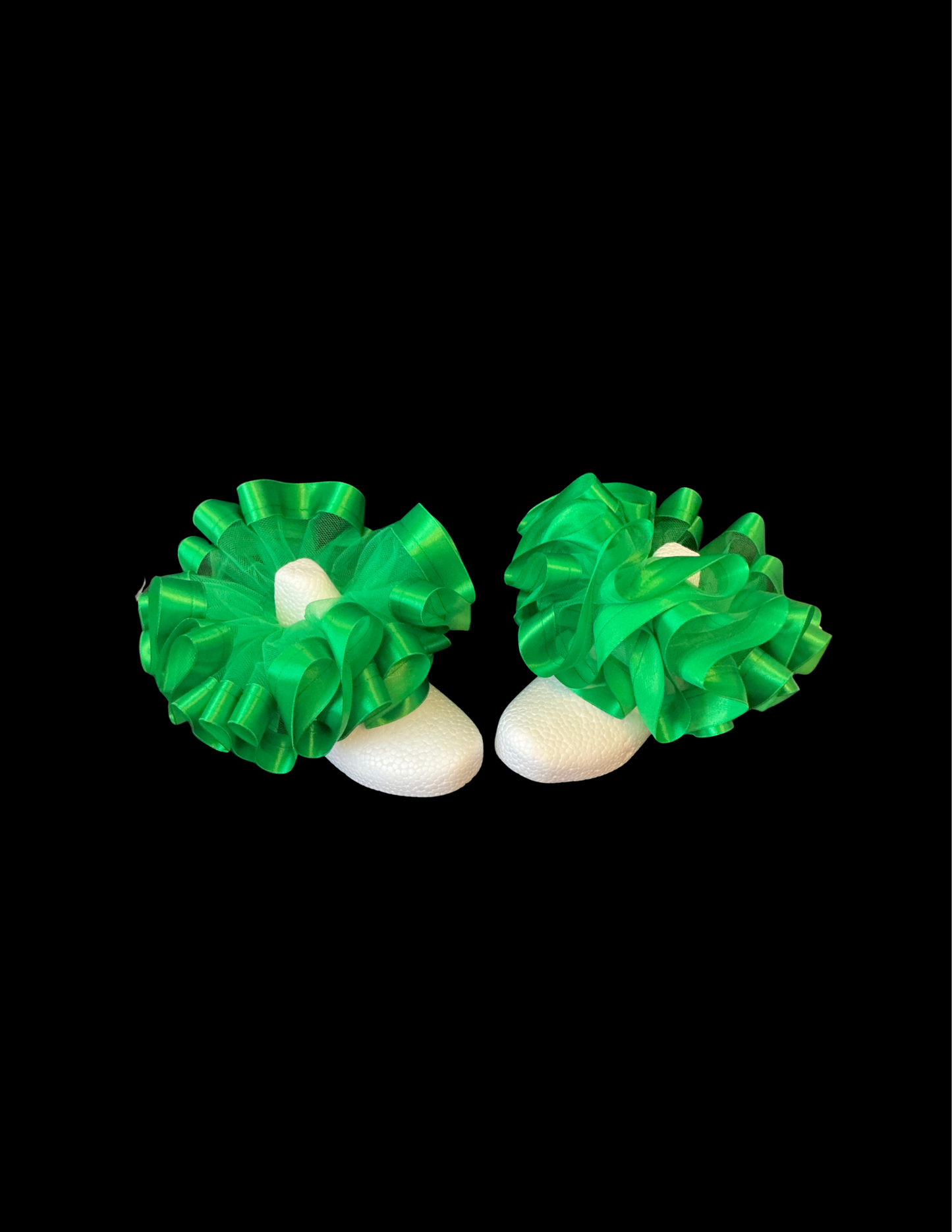 Casey-Black Sockless Tutu Anklets